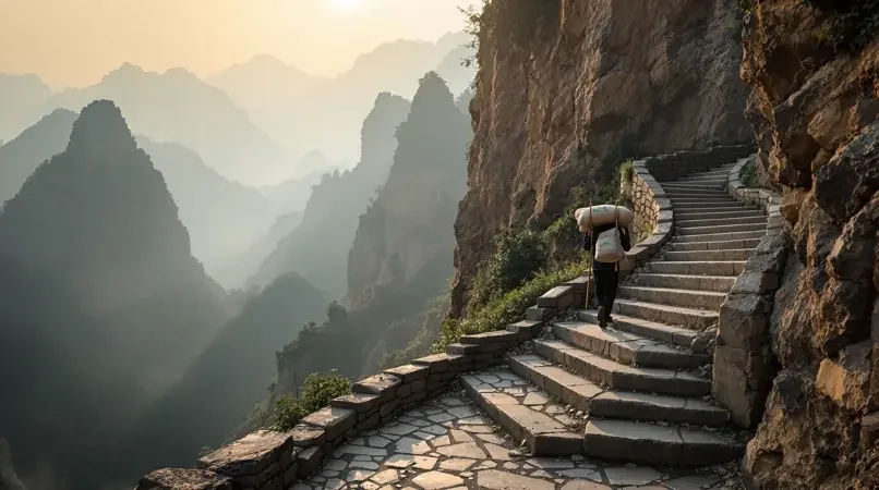 太行山深处：最后的挑山工 - 中文字幕视频